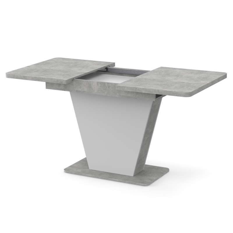 Стол раздвижной КЛАЙД Бетон/Белый (239272)