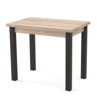 Стіл обідній розкладний ЮК Дуб сонома/Венге (8829528)