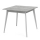 Стіл обідній БОН 780х780 Бетон/Білий (558847)