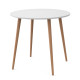 Круглий стіл СЕТ-4 Білий/Лак (558970)