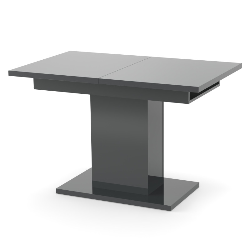 Обідній розсувний стіл ТВІСТ МДФ Сірий глянець (648153)