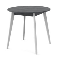 Стол обеденный БОН 880х880 Угольный камень 18 мм/Белый (558810)