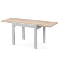 Стіл обідній розсувний КОРС Дуб сонома/Білий (2824822)