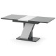 Обеденный раздвижной стол ТРИОН МДФ Серый/Белый глянец (551594)