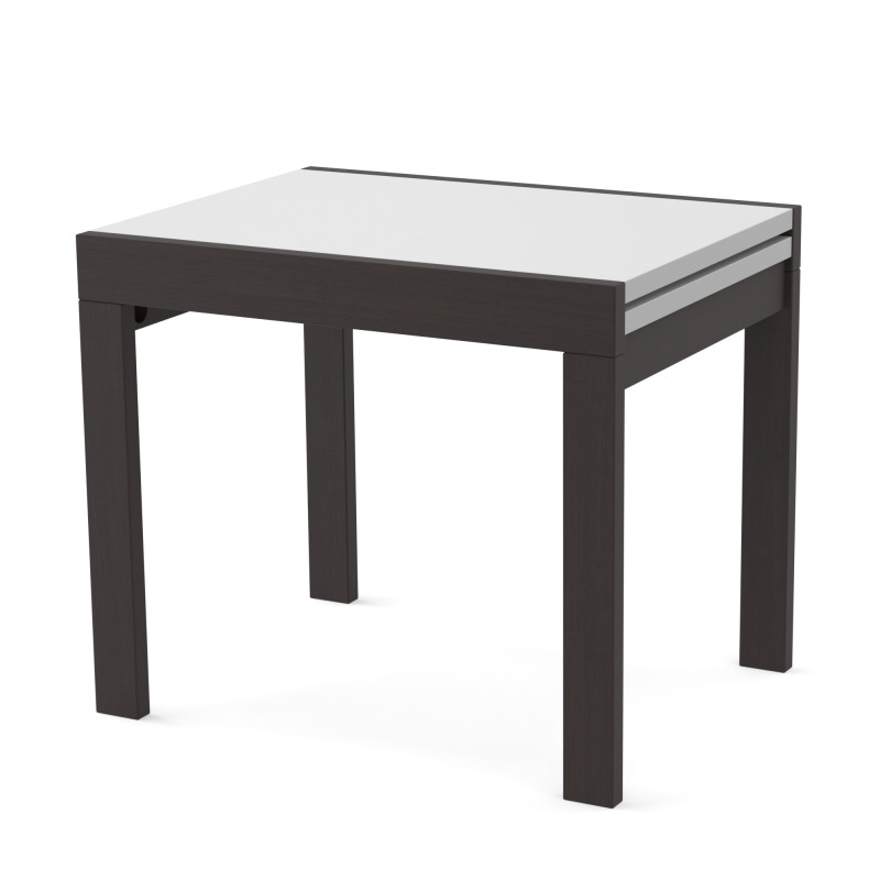 Стіл обідній розсувний КОРС Білий/Венге (2824826)