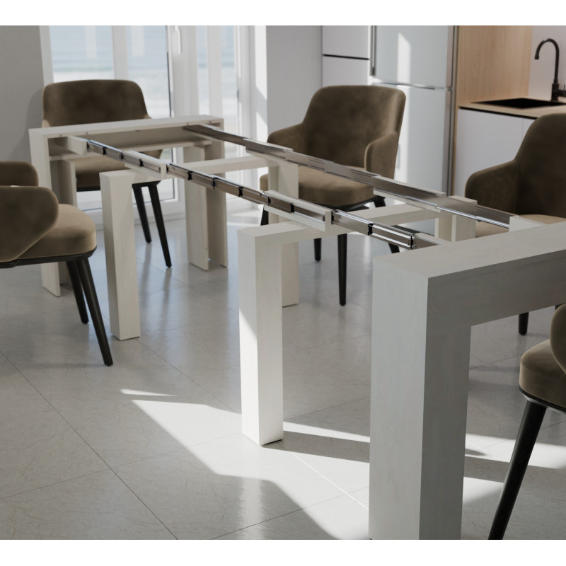 Обідній розсувний стіл ПІТОН Люкс Шовковий камінь (919705)