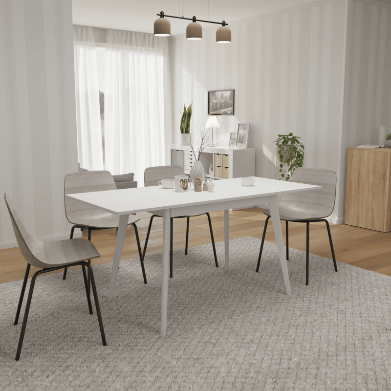 Розкладний стіл БОН 1180х680 Білий/Білий (332942)