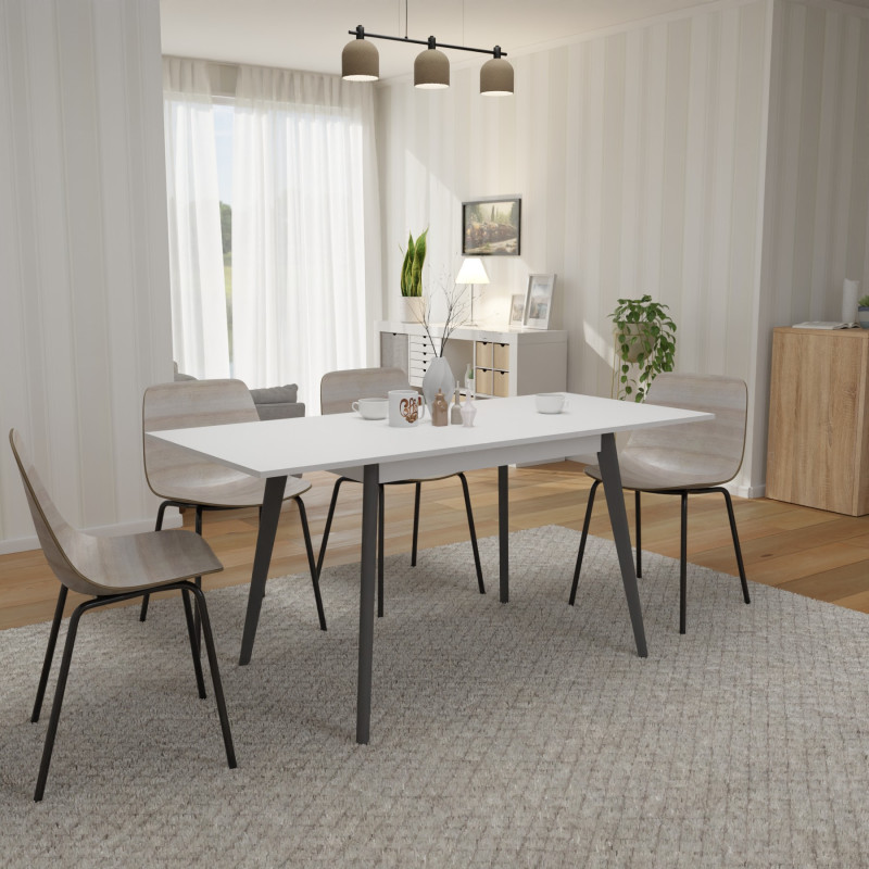 Раскладной стол БОН 1180х680 Белый/Серый (332952)