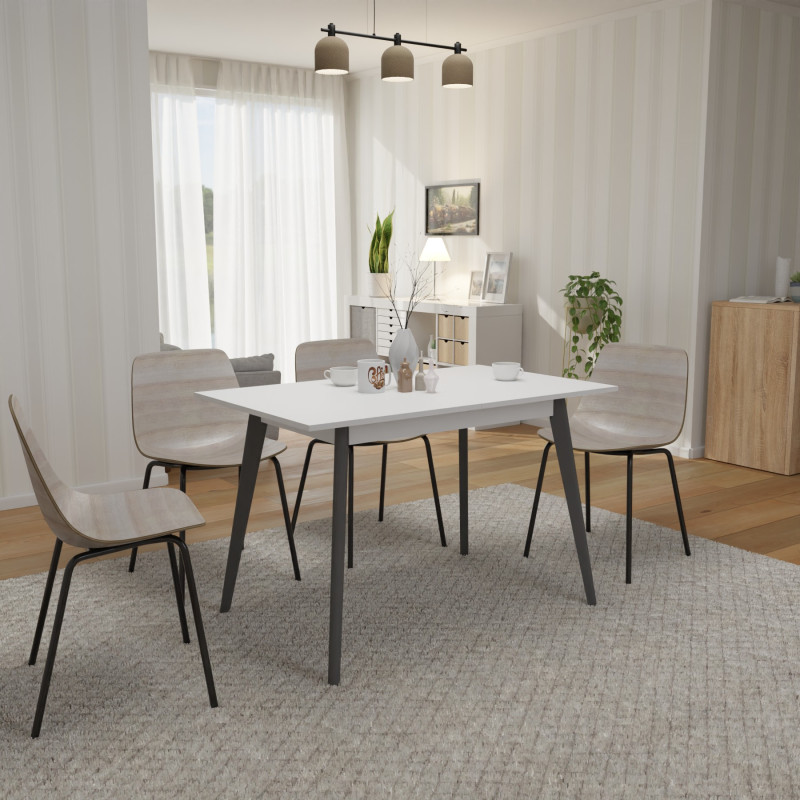 Раскладной стол БОН 1180х680 Белый/Серый (332952)