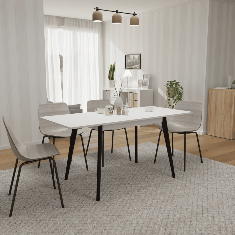 Розкладний стіл БОН 1180х680 Білий/Венге (332937)