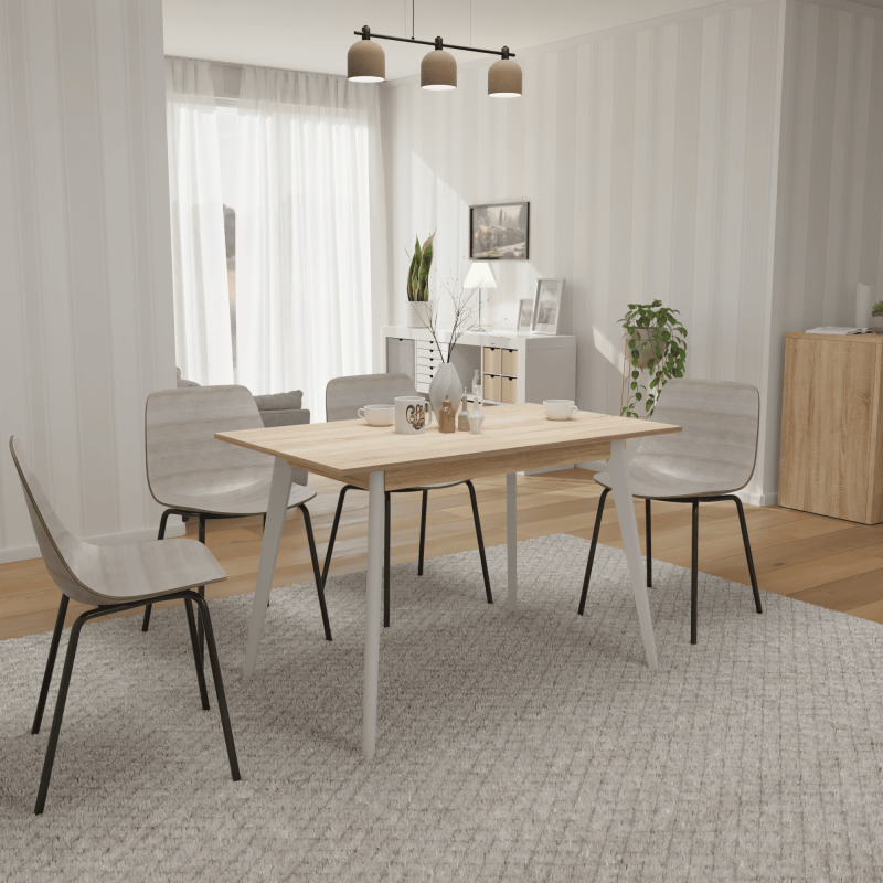 Розкладний стіл БОН 1180х680 Дуб сонома/Білий (332943)