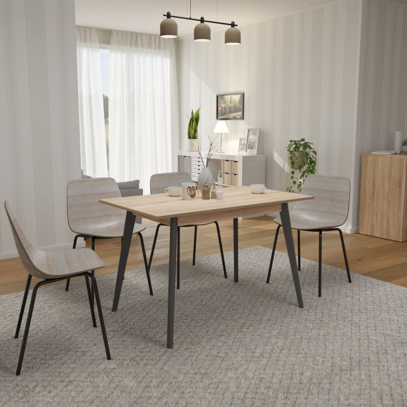 Раскладной стол БОН 1180х680 Дуб сонома/Серый (332953)