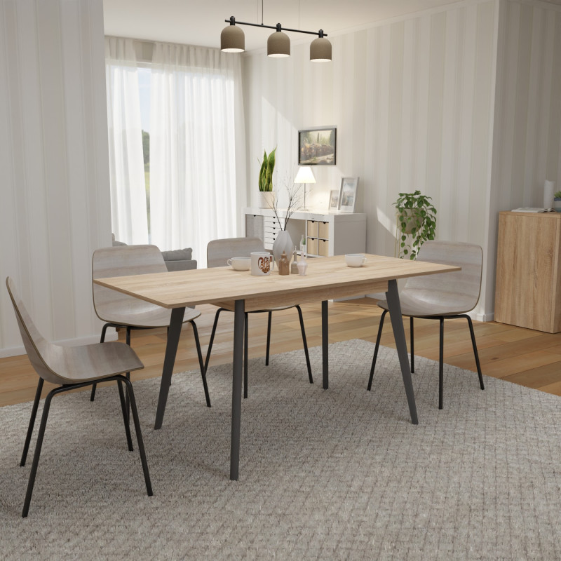 Раскладной стол БОН 1180х680 Дуб сонома/Серый (332953)