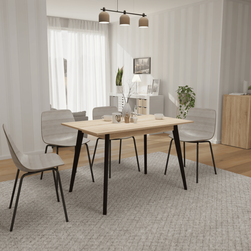 Розкладний стіл БОН 1180х680 Дуб сонома/Венге (332938)