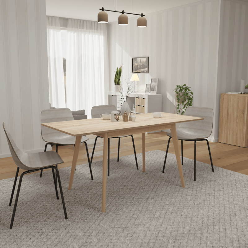 Розкладний стіл БОН 1180х680 Дуб сонома/Лак (332948)