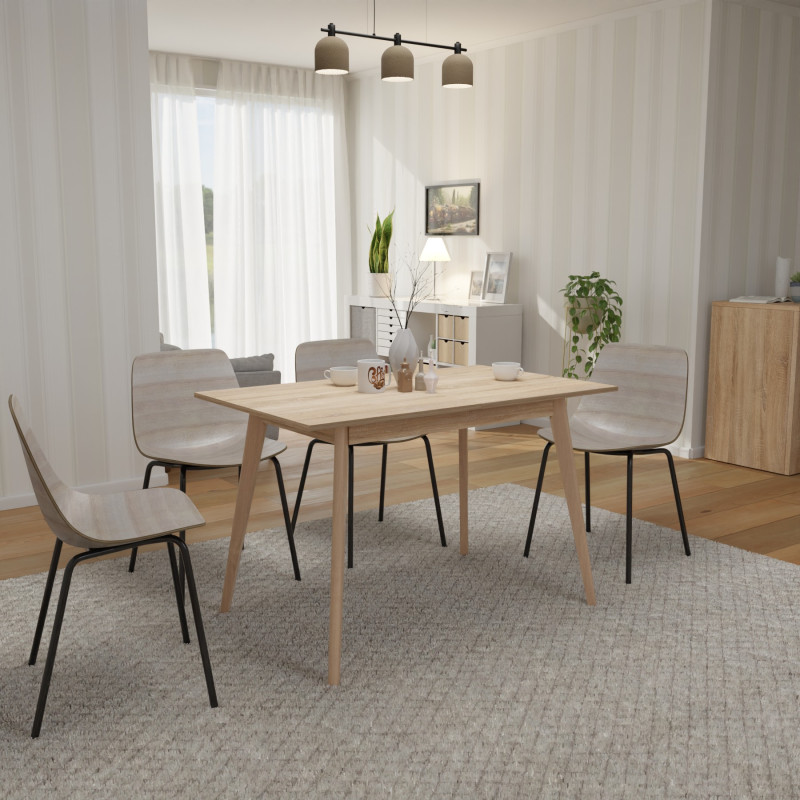 Розкладний стіл БОН 1180х680 Дуб сонома/Лак (332948)