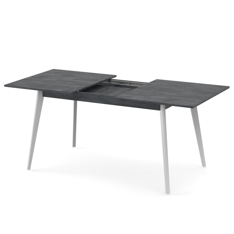 Розкладний стіл БОН 1360х780 Вугільний камінь/Білий (250712)