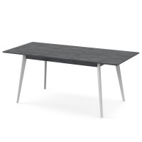 Розкладний стіл БОН 1360х780 Вугільний камінь/Білий (250712)