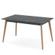 Розкладний стіл БОН 1360х780 Вугільний камінь/Лак (250722)