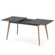 Розкладний стіл БОН 1360х780 Вугільний камінь/Лак (250722)