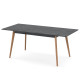 Розкладний стіл БОН 1360х780 Вугільний камінь/Лак (250722)