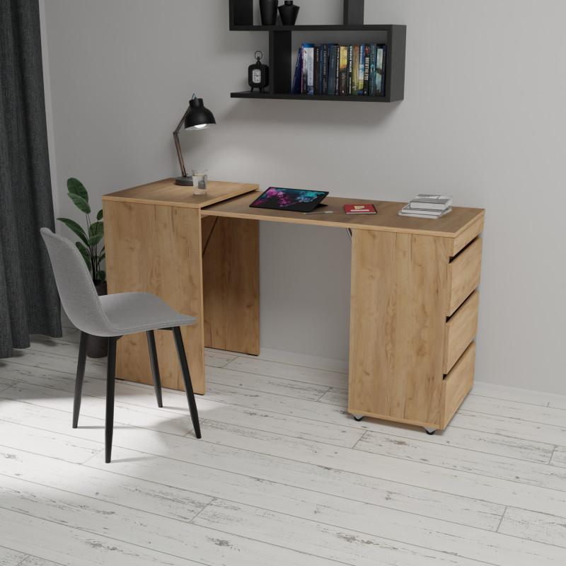 Розсувний стіл-тумба БАРІ Дуб крафт золотий (371865)