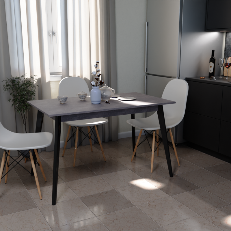 Стіл обідній для кухні ТУРІН 1180 Оксид мат Р254 (421494)