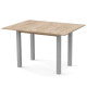 Стол обеденный раскладной ЮК Дуб кремона торро/Серый (8821007)