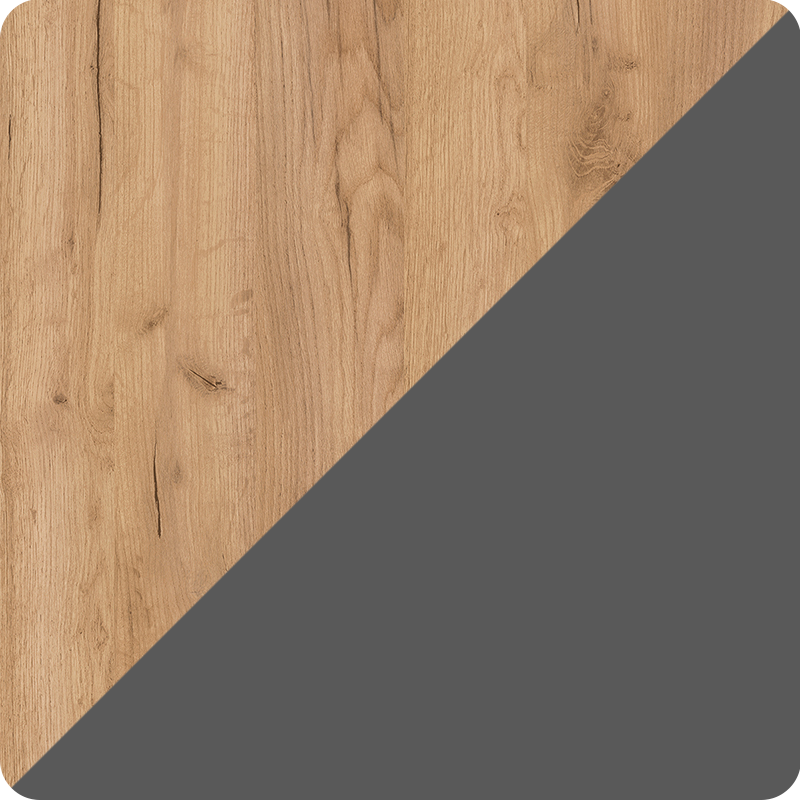 Стіл розсувний ДЕН Дуб крафт золотий/Графіт (558831)