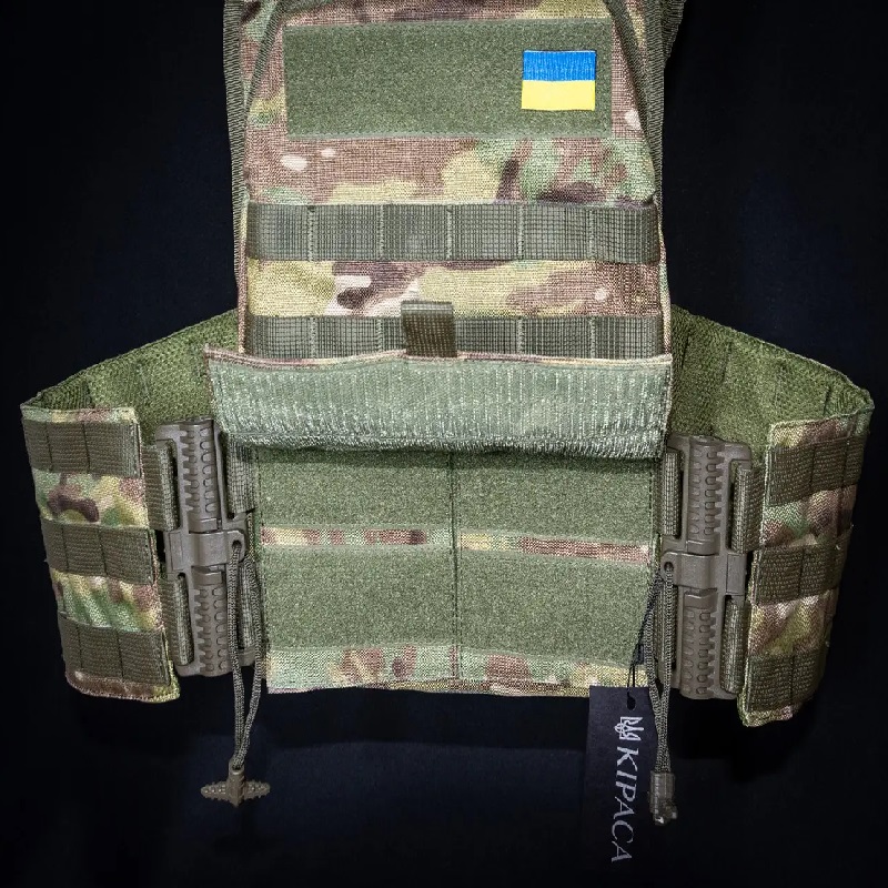 Плитоноска с быстрым сбросом кордура Kirasa мультикам (KI1044) (KI1044)