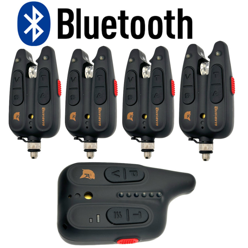 Набір сигналізаторів GLADIATOR BL1518 4+1 Black з пейджером+BLUETOOTH (BL15184)