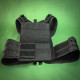 Kamizelka taktyczna Kirasa Cordura Plate Carrier, czarna (KI103)