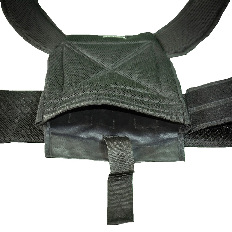 Kamizelka taktyczna Kirasa Cordura Plate Carrier, czarna (KI103)