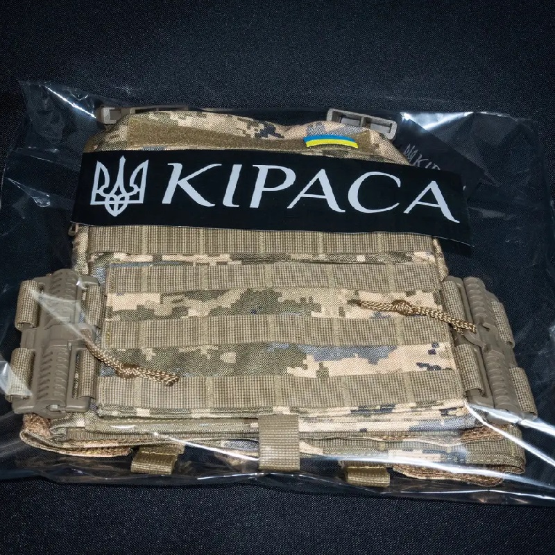Плитоноска с быстрым сбросом кордура Kirasa пиксель(KI1043) (KI1043)