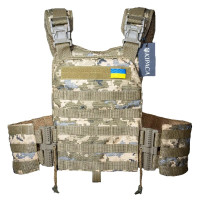 Kamizelka termokurczliwa Kirasa Pixel Cordura Quick Release Plate Carrier (KI1043)