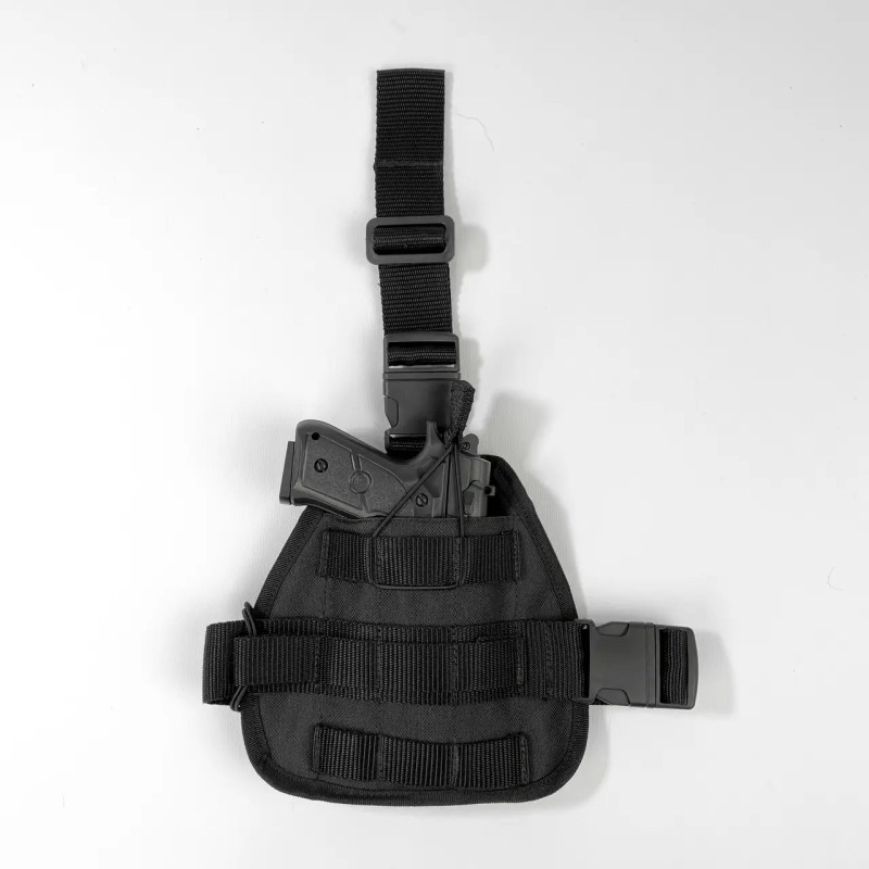 Кобура на бедро для ПМ из Molle черная(LE2438) (LE2438)