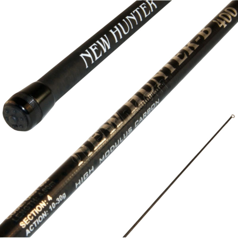 Вудка карбонова NEW HUNTER з кільцями 5м CARBON (GL5867) (GL5867)