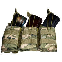 Подсумок под 3 магазина АК Kirasa из кордуры пиксель (KI232)
