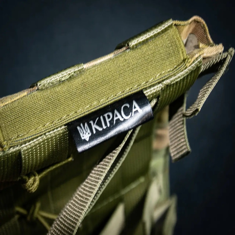 Подсумок под 3 магазина АК Kirasa из кордуры черный<br><br> (KI233)