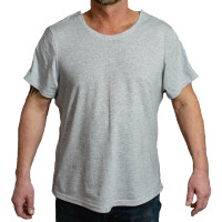 Kirasa Adaptive T-shirt for injury, melange 56 3XL (KI4273XL)