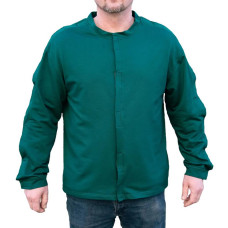 Адаптивная кофта при травмировании, двунитка Kirasa зеленая 50 (KI4280-1)