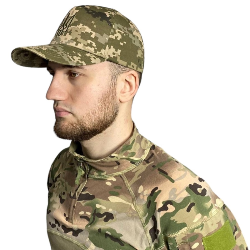 Кепка военная ВСУ герб пиксель (RA8930) (RA8930)