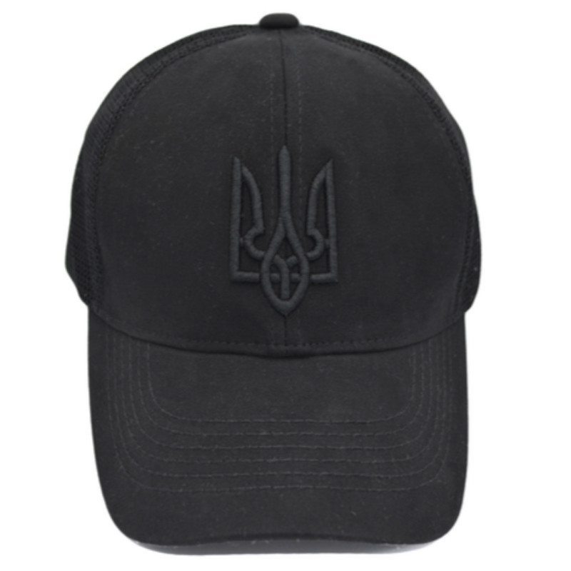 Кепка військова ЗСУ герб чорна (RA8962) (RA8962)