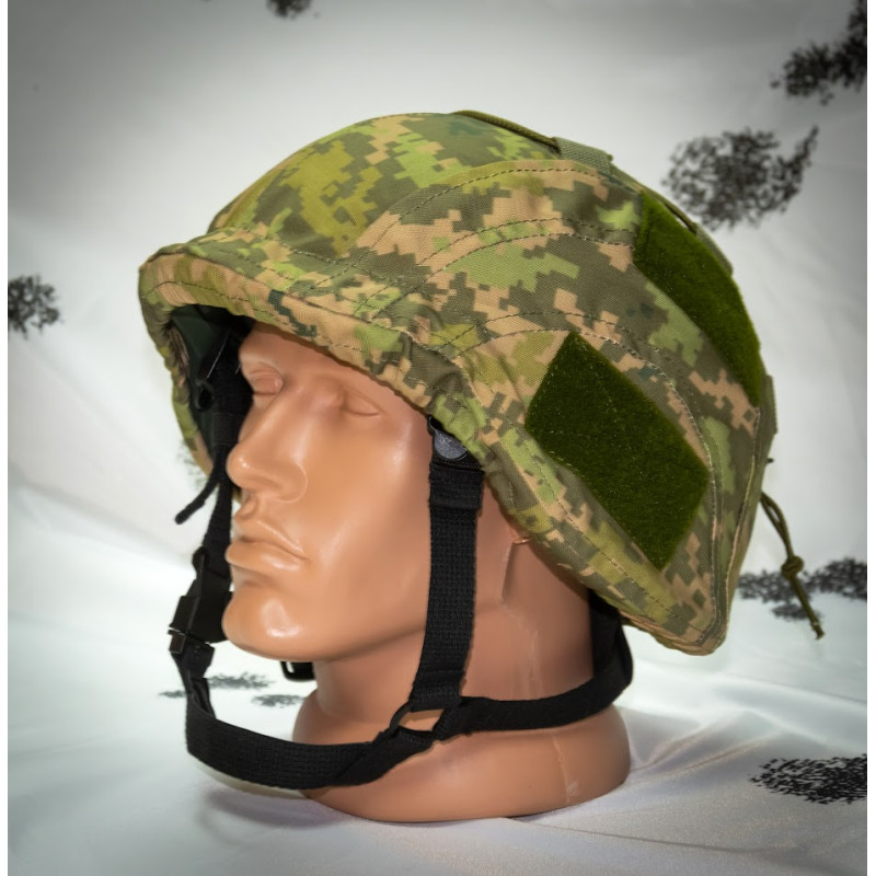 Кавер Kirasa на шлем с козырьком Ballistic Helmet KC-HM001 пиксель (KI604) (KI604)