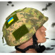 Кавер Kirasa на шлем с козырьком Ballistic Helmet KC-HM001 пиксель (KI604) (KI604)