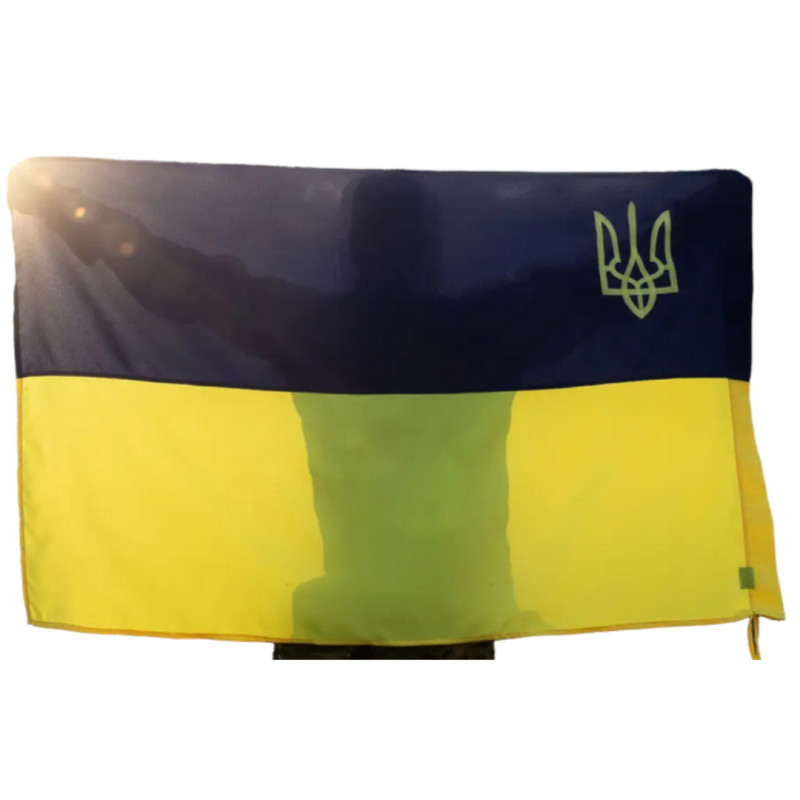 Прапор України з гербом 150х90 см Kirasa (KI305)