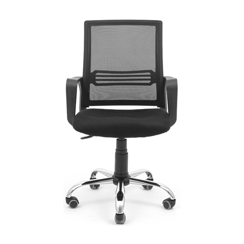 Кресло Richman Джина Хром Пиастра Сеть черная (ADD0002929)