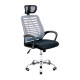 Кресло Richman Бласт Хром M-1 (Tilt) Сетка черная + серая (ADD0002355)