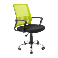 Кресло Richman Джина Хром Пиастра Сеть черная+зеленая (ADD0003093)