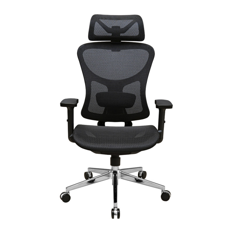 Кресло Эргостар Хром Synchro Сеть Черная (R00000052543)